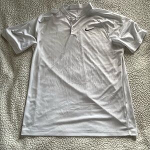 Nike collarless polo